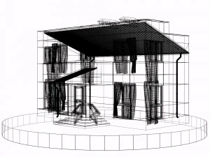 residential house bp-5 3D Model