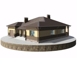 residential house bp-6 Model 3D