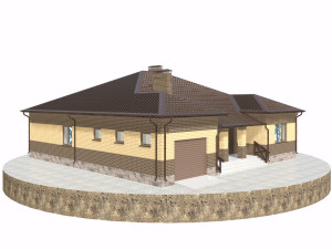 residential house bp-6 Model 3D
