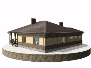 residential house bp-6 Model 3D