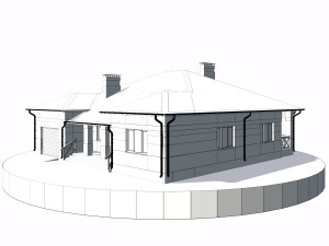 residential house bp-6 Model 3D