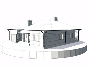 residential house bp-6 3D Model