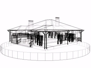 residential house bp-6 3D Model