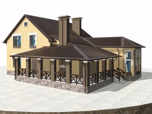 residential house bp-7 3D Model