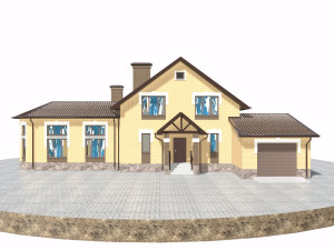 residential house bp-7 Modelo 3D