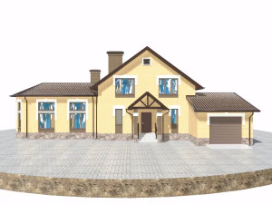 residential house bp-7 3D Model