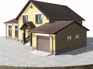 residential house bp-7 Modelo 3D