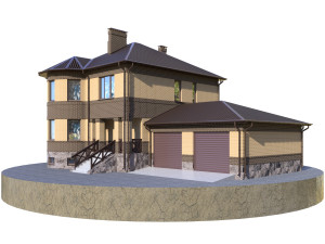 residential house bp-8 3D 모델