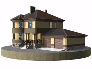 residential house bp-8 Modello 3D