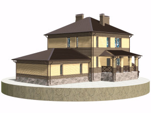 residential house bp-8 Modello 3D