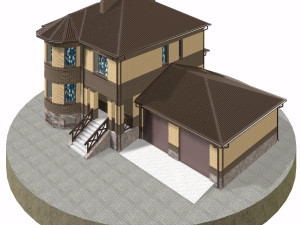 residential house bp-8 Modello 3D
