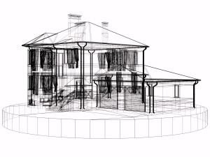 residential house bp-8 Modello 3D