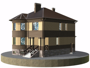 residential house bp-9 Model 3D