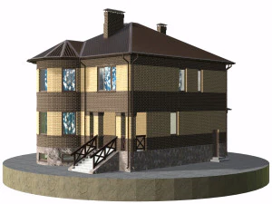 residential house bp-9 3D Model
