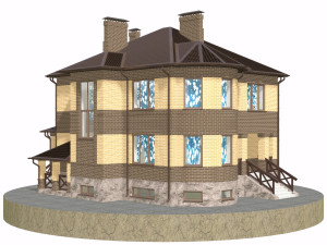 residential house bp-9 Model 3D