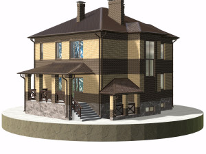 residential house bp-9 Model 3D