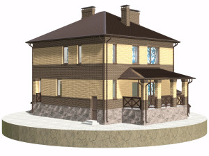 residential house bp-9 Model 3D
