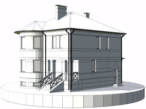 residential house bp-9 Model 3D