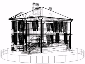 residential house bp-9 Model 3D