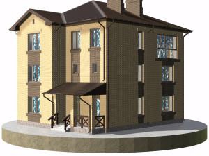 residential house bp-10 Modèle 3D