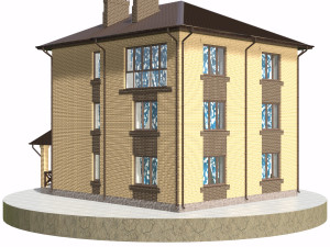 residential house bp-10 Modèle 3D