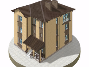 residential house bp-10 Modèle 3D