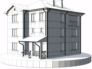 residential house bp-10 Modèle 3D