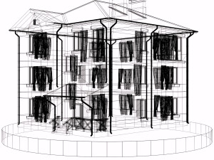 residential house bp-10 Modèle 3D