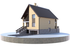 residential house bp-12 3D 모델