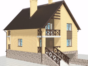 residential house bp-12 3D Модель