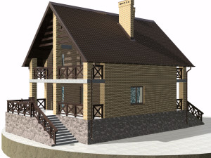 residential house bp-12 3D Модель