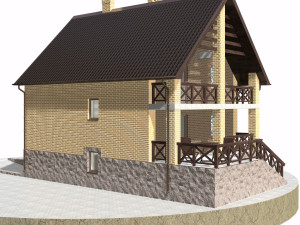 residential house bp-12 3D Модель