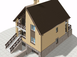 residential house bp-12 3D Модель