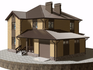 residential house bp-13 Model 3D