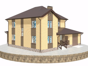 residential house bp-13 Model 3D