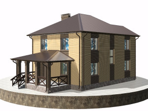 residential house bp-13 Model 3D