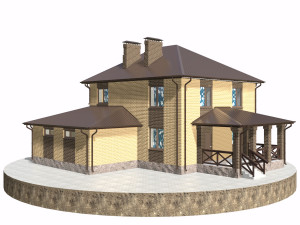 residential house bp-13 Model 3D