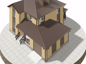residential house bp-13 Model 3D