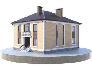 residential house bp-14 3D 모델