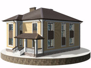 residential house bp-14 3D Модель