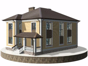 residential house bp-14 3D Model