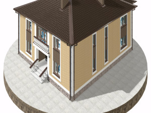 residential house bp-14 3D Модель