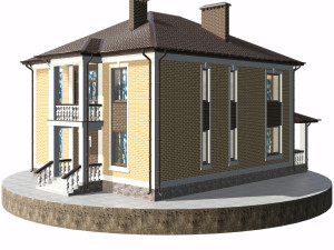 residential house bp-15 3D Модель