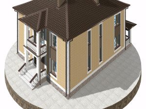 residential house bp-15 3D Модель