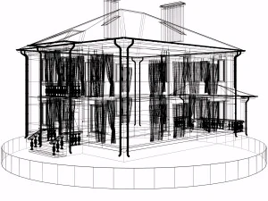 residential house bp-15 3D Model