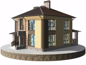 residential house bp-16 3D Model