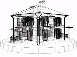 residential house bp-16 3D Model