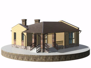 residential house bp-17 3D Model