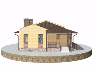 residential house bp-17 Model 3D
