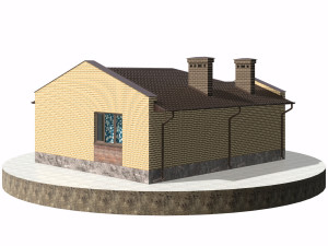 residential house bp-17 Model 3D